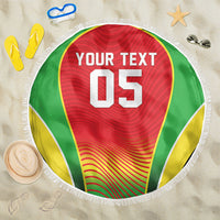 Custom Guyana 2026 Cricket Beach Blanket Come On Warriors