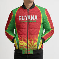 Custom Guyana 2026 Cricket Bomber Puffer Jacket Come On Warriors