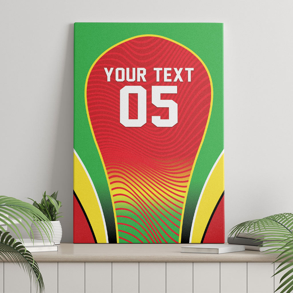 Custom Guyana 2026 Cricket Canvas Wall Art Come On Warriors