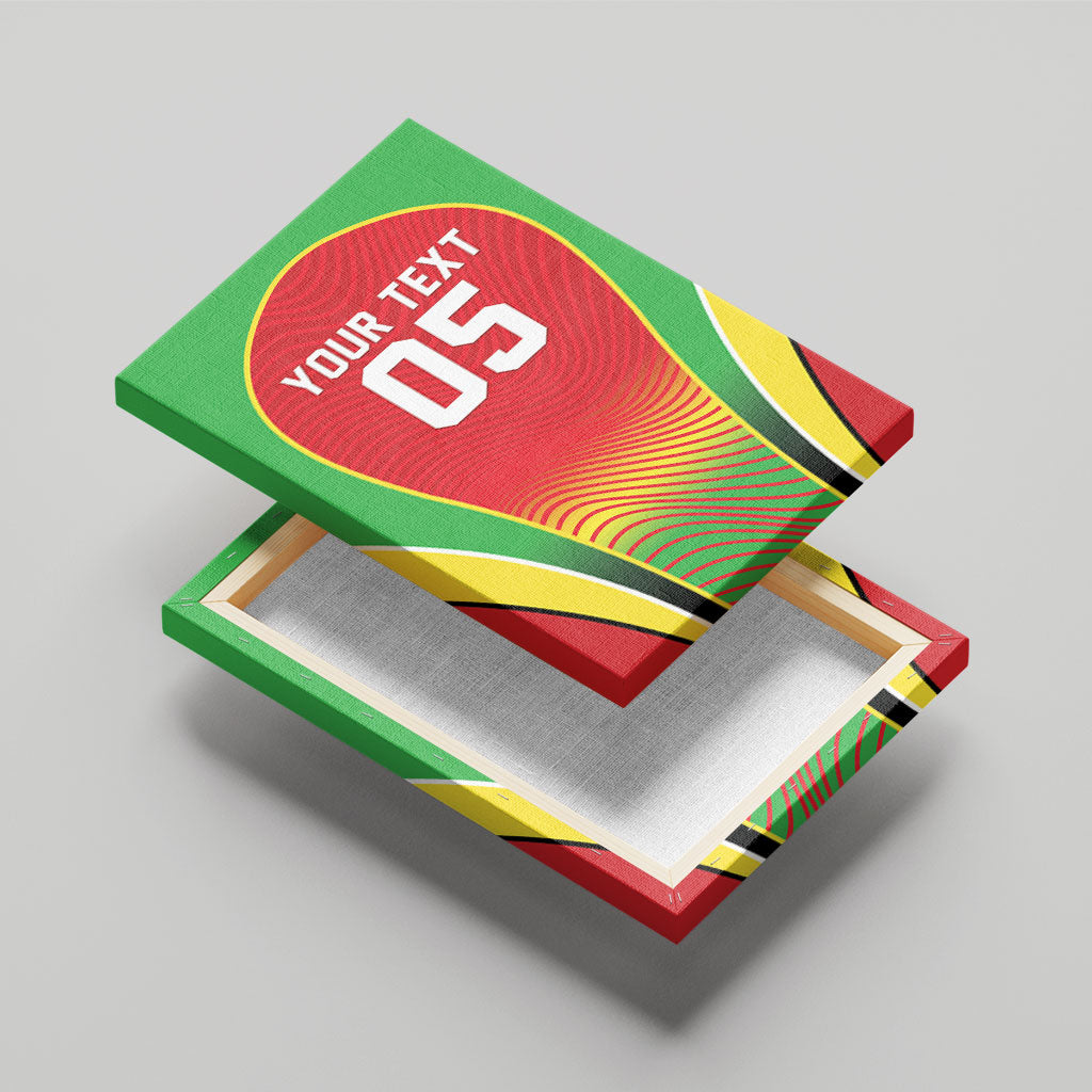 Custom Guyana 2026 Cricket Canvas Wall Art Come On Warriors