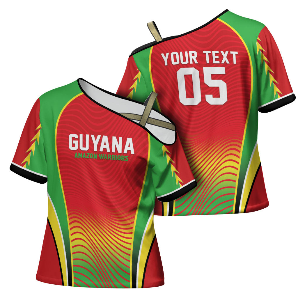 Custom Guyana 2026 Cricket Cross Shoulder Shirt Come On Warriors