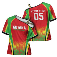 Custom Guyana 2026 Cricket Cross Shoulder Shirt Come On Warriors