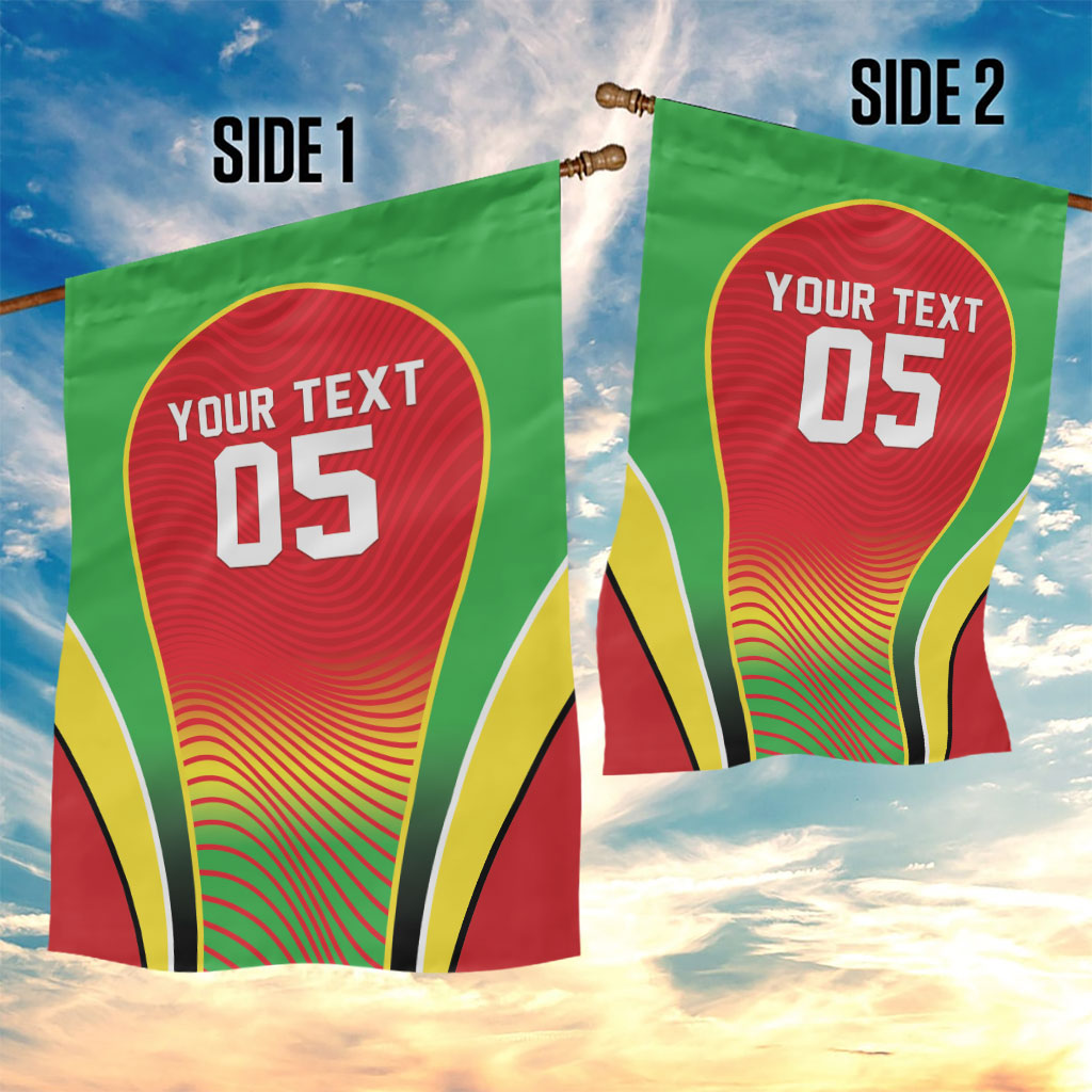 Custom Guyana 2026 Cricket Garden Flag Come On Warriors