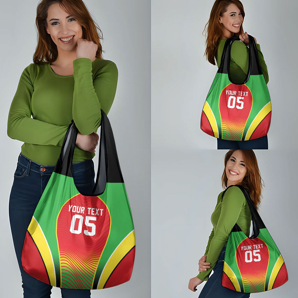 Custom Guyana 2026 Cricket Grocery Bag Come On Warriors