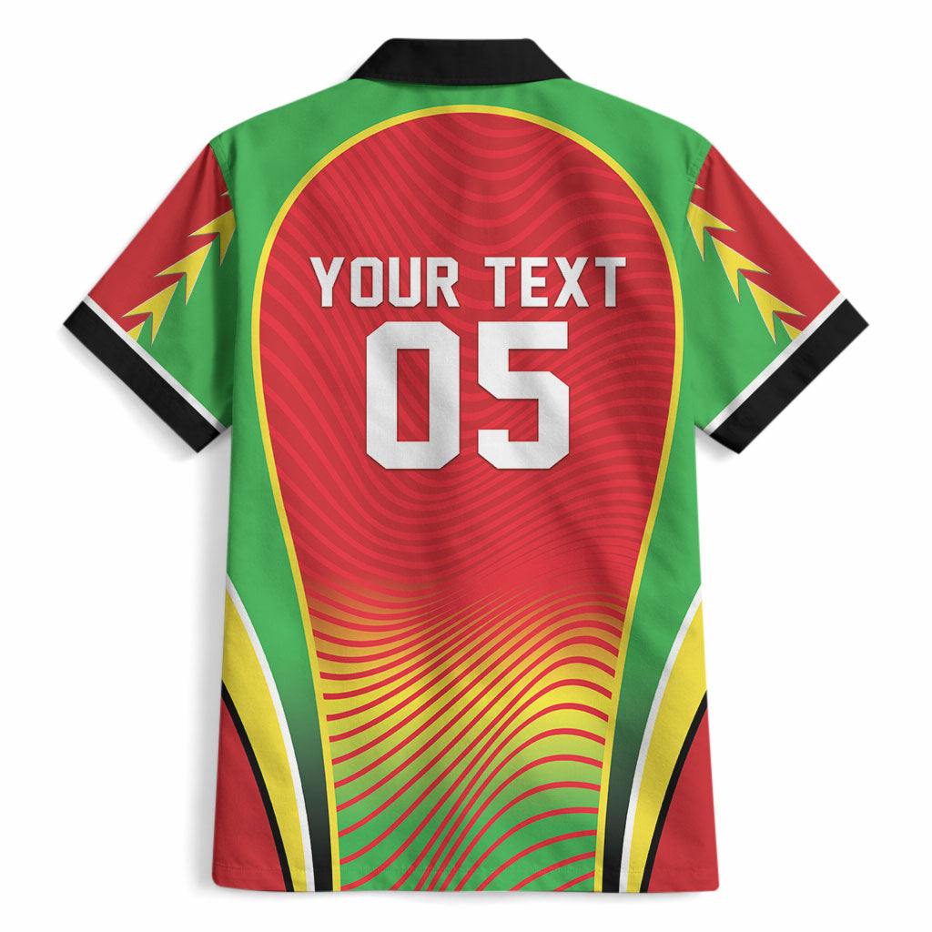 Custom Guyana 2026 Cricket Hawaiian Shirt Come On Warriors