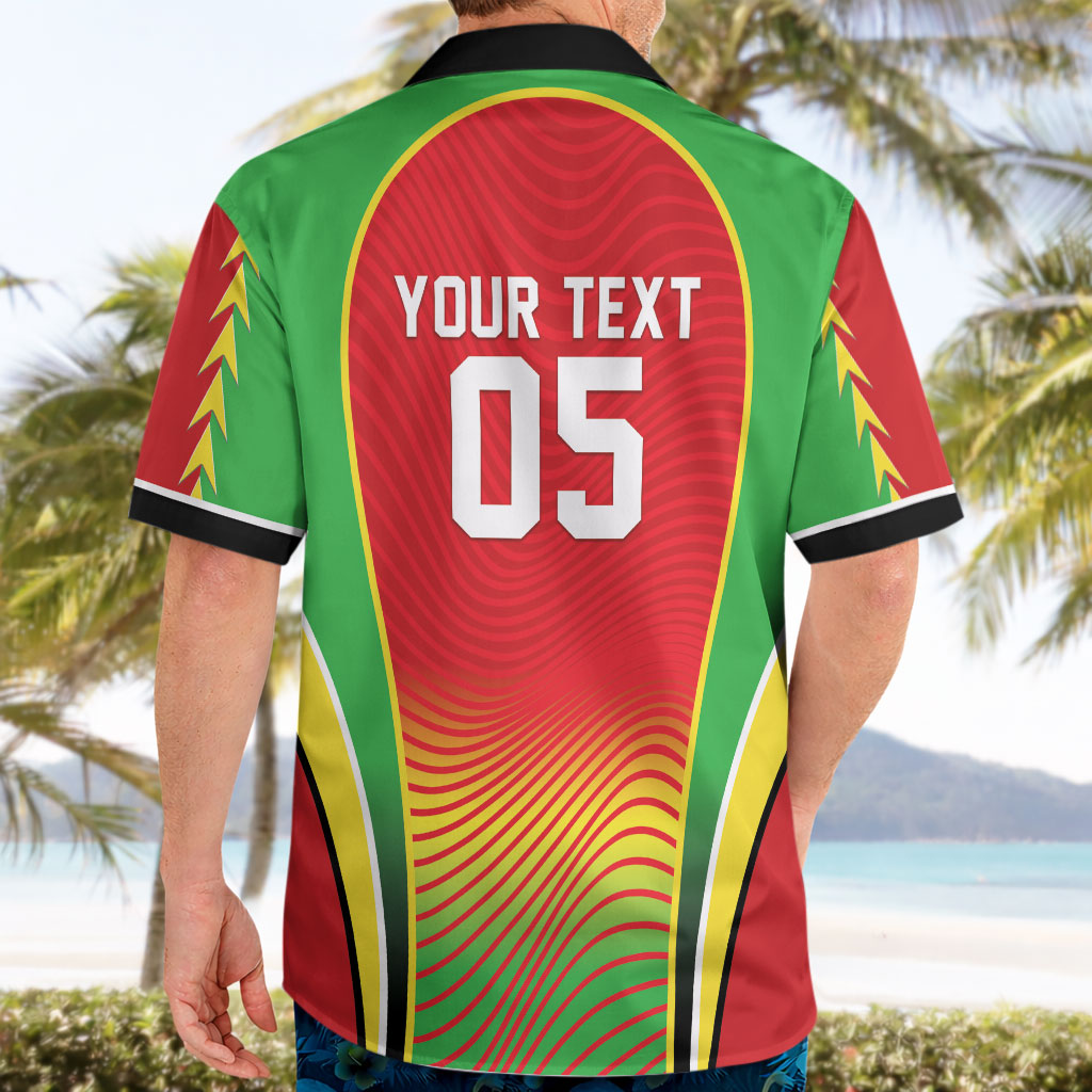 Custom Guyana 2026 Cricket Hawaiian Shirt Come On Warriors