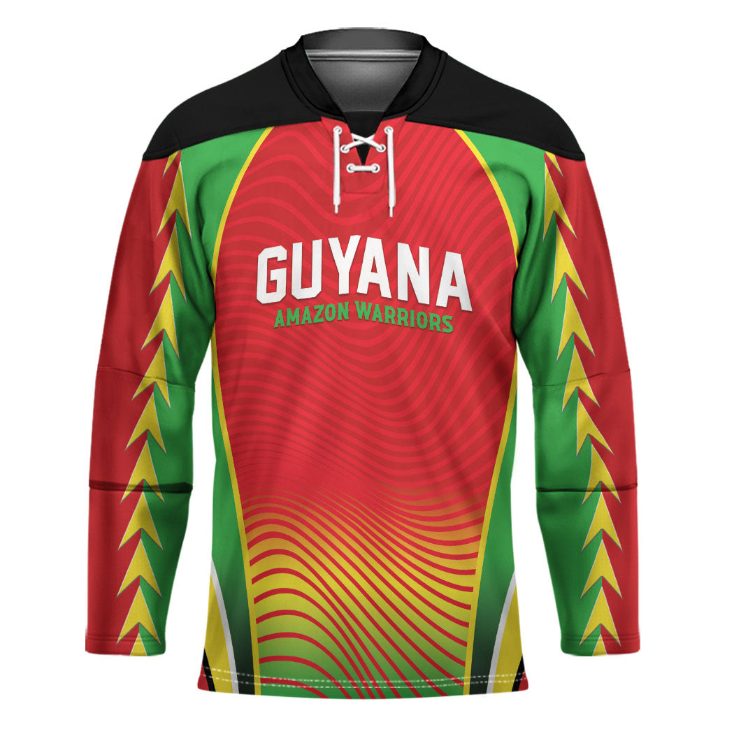 Custom Guyana 2026 Cricket Hockey Jersey Come On Warriors