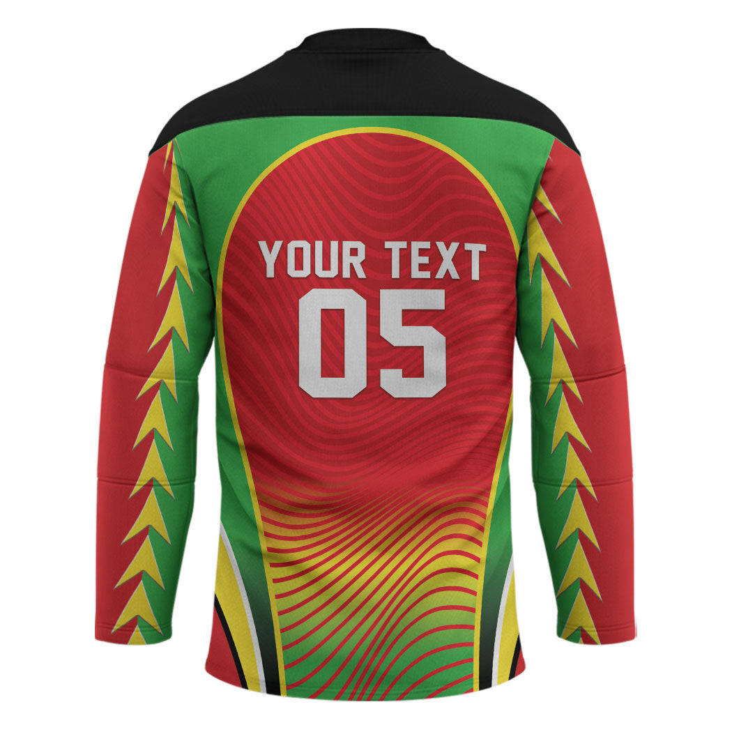 Custom Guyana 2026 Cricket Hockey Jersey Come On Warriors