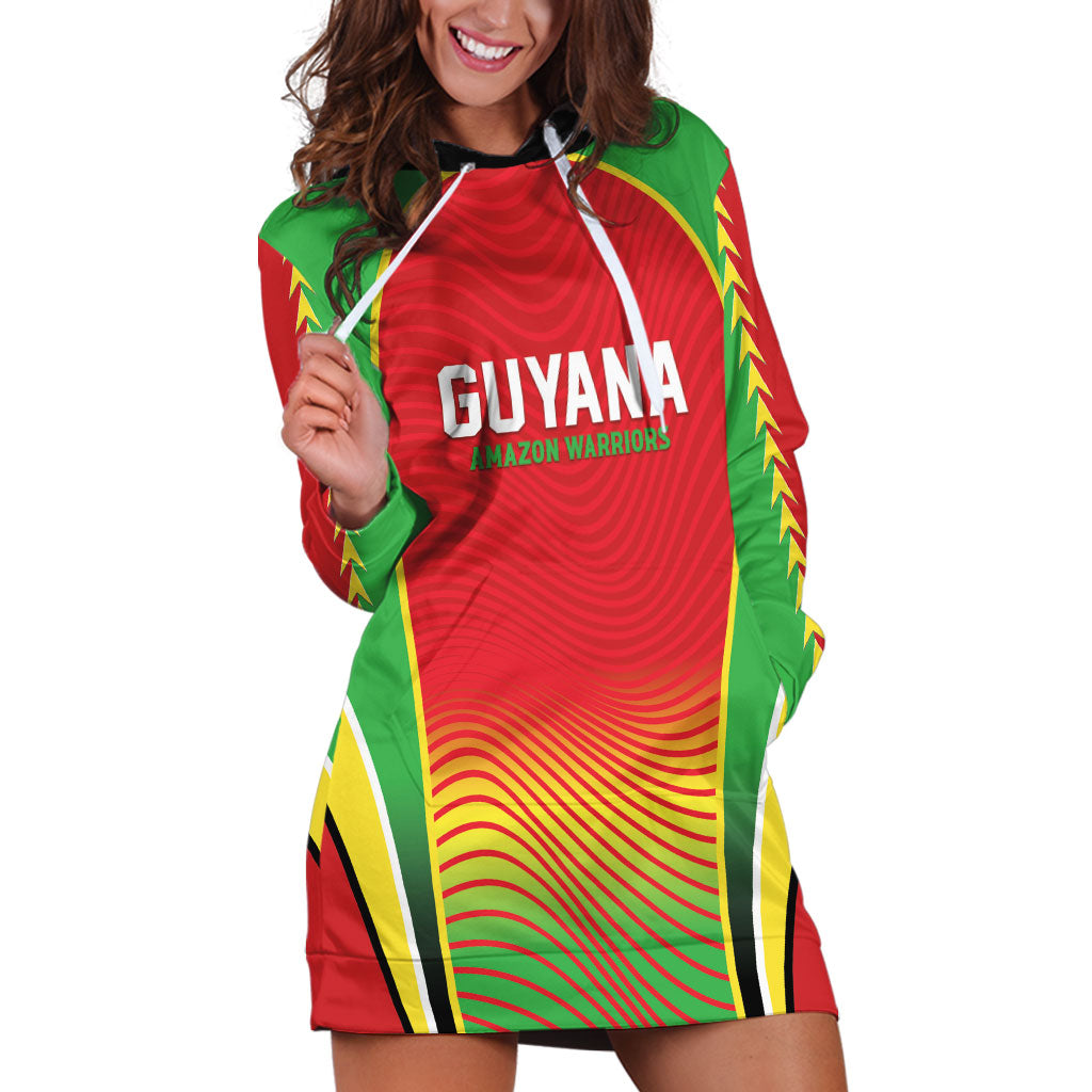 Custom Guyana 2026 Cricket Hoodie Dress Come On Warriors