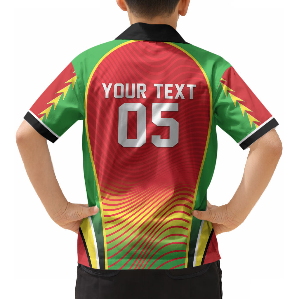 Custom Guyana 2026 Cricket Kid Hawaiian Shirt Come On Warriors