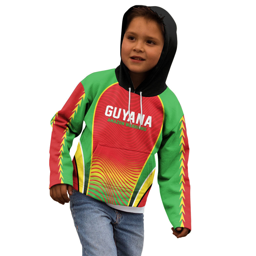Custom Guyana 2026 Cricket Kid Hoodie Come On Warriors