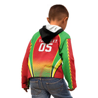 Custom Guyana 2026 Cricket Kid Hoodie Come On Warriors