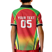 Custom Guyana 2026 Cricket Kid Polo Shirt Come On Warriors