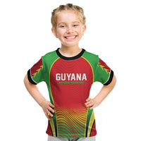 Custom Guyana 2026 Cricket Kid T Shirt Come On Warriors