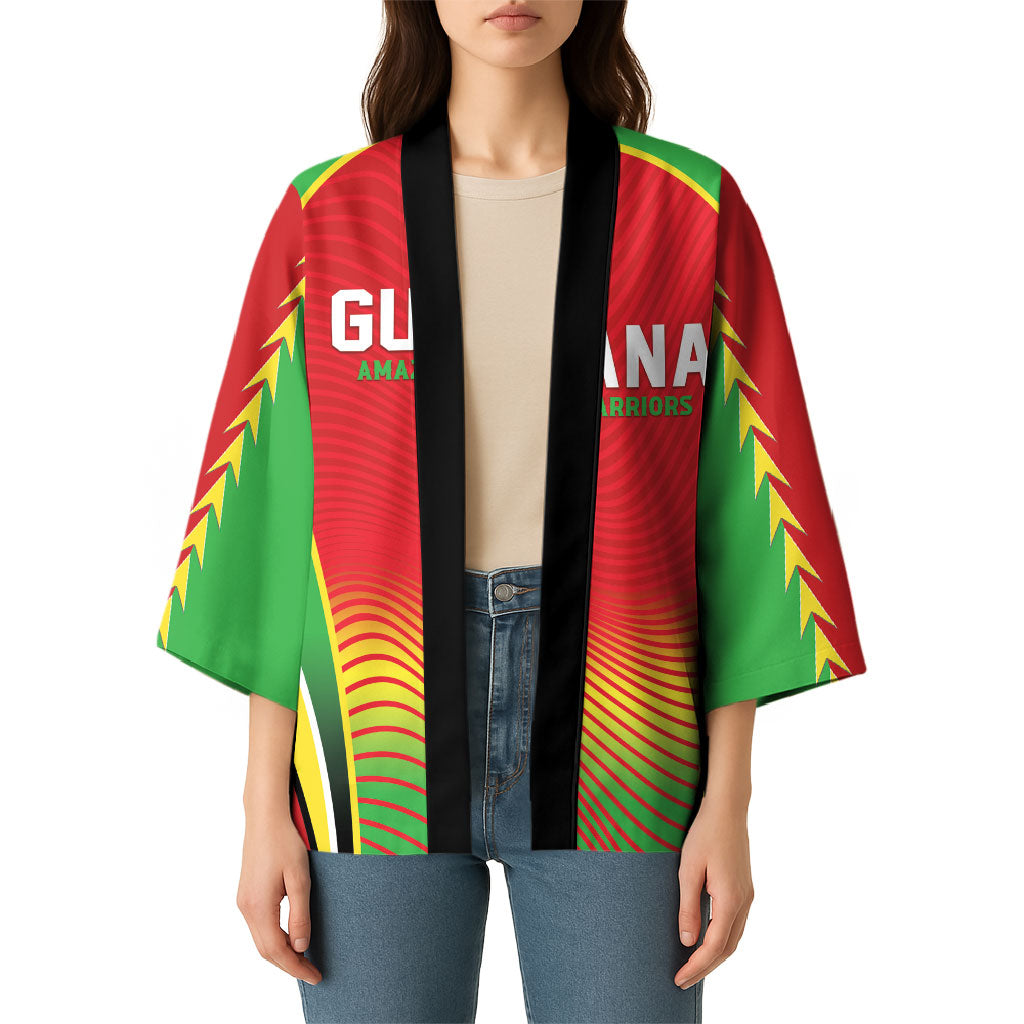 Custom Guyana 2026 Cricket Kimono Come On Warriors