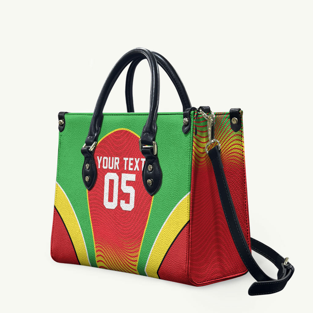 Custom Guyana 2026 Cricket Leather Bag Come On Warriors
