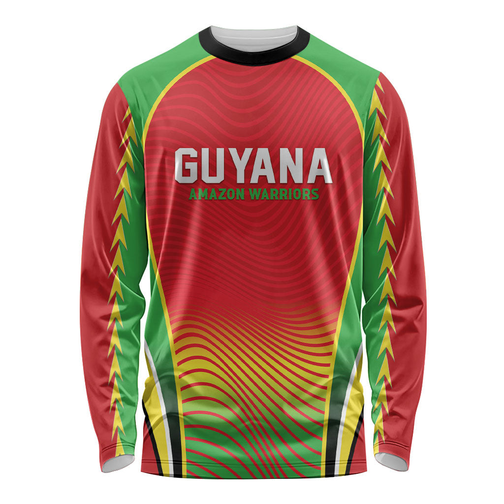 Custom Guyana 2026 Cricket Long Sleeve Shirt Come On Warriors