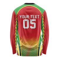 Custom Guyana 2026 Cricket Long Sleeve Shirt Come On Warriors