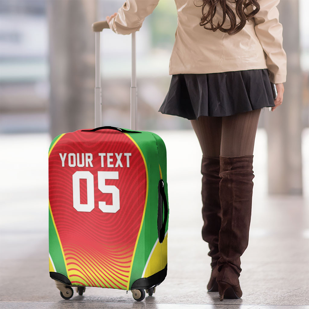 Custom Guyana 2026 Cricket Luggage Cover Come On Warriors