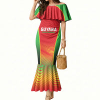 Custom Guyana 2026 Cricket Mermaid Dress Come On Warriors