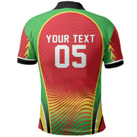 Custom Guyana 2026 Cricket Polo Shirt Come On Warriors