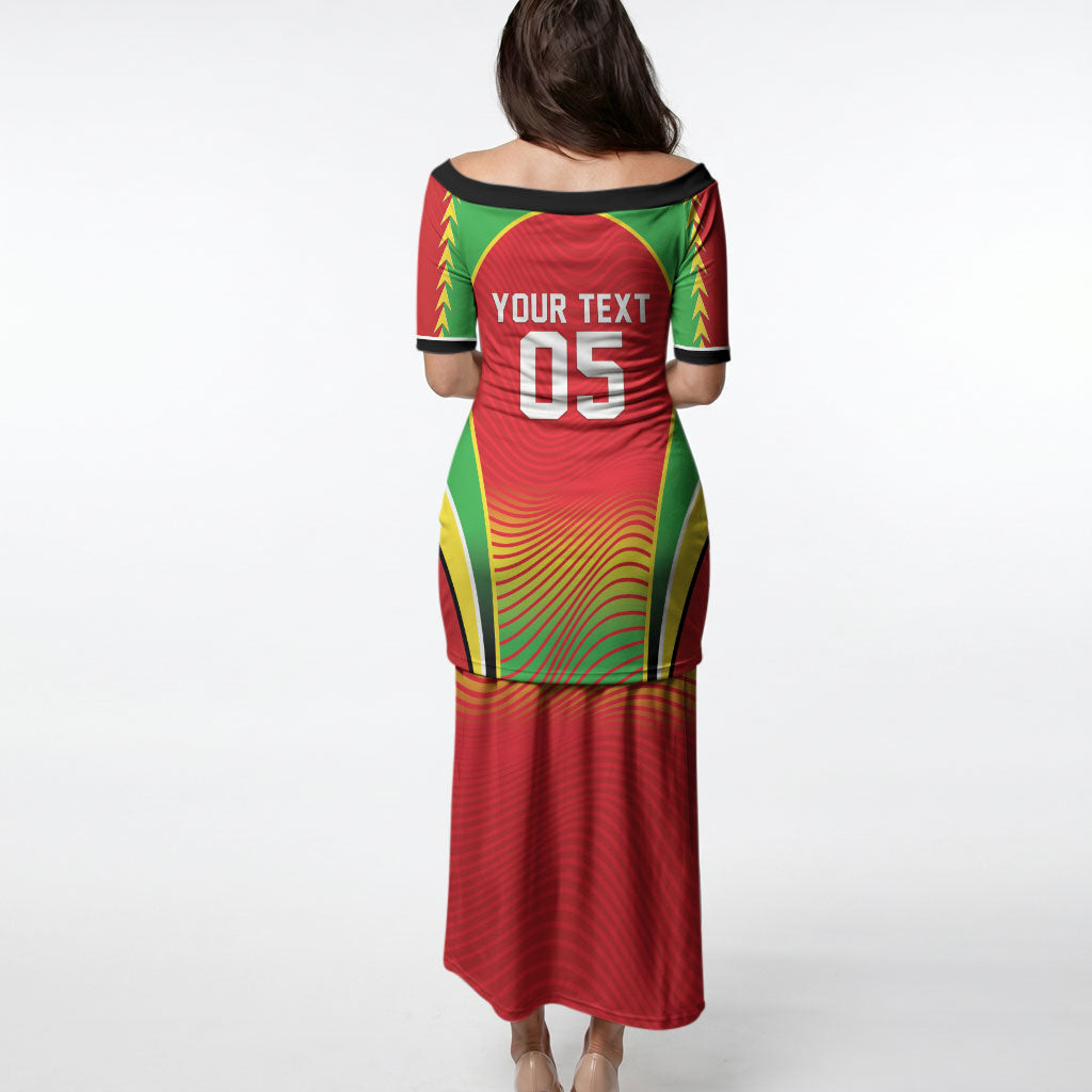 Custom Guyana 2026 Cricket Puletasi Come On Warriors