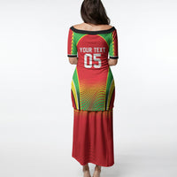 Custom Guyana 2026 Cricket Puletasi Come On Warriors