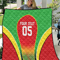 Custom Guyana 2026 Cricket Quilt Come On Warriors