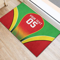 Custom Guyana 2026 Cricket Rubber Doormat Come On Warriors