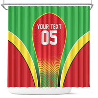 Custom Guyana 2026 Cricket Shower Curtain Come On Warriors