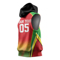 Custom Guyana 2026 Cricket Sleeveless Hoodie Come On Warriors