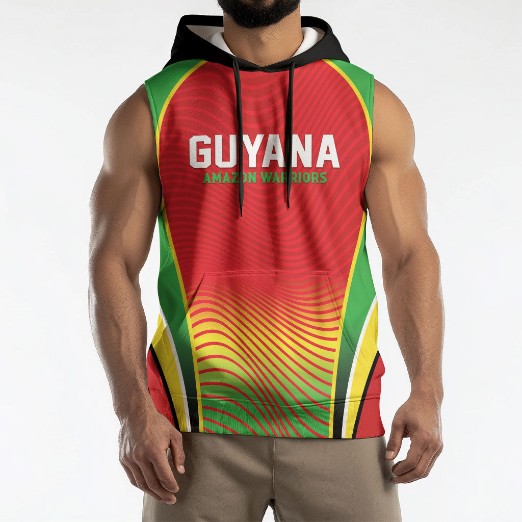 Custom Guyana 2026 Cricket Sleeveless Hoodie Come On Warriors