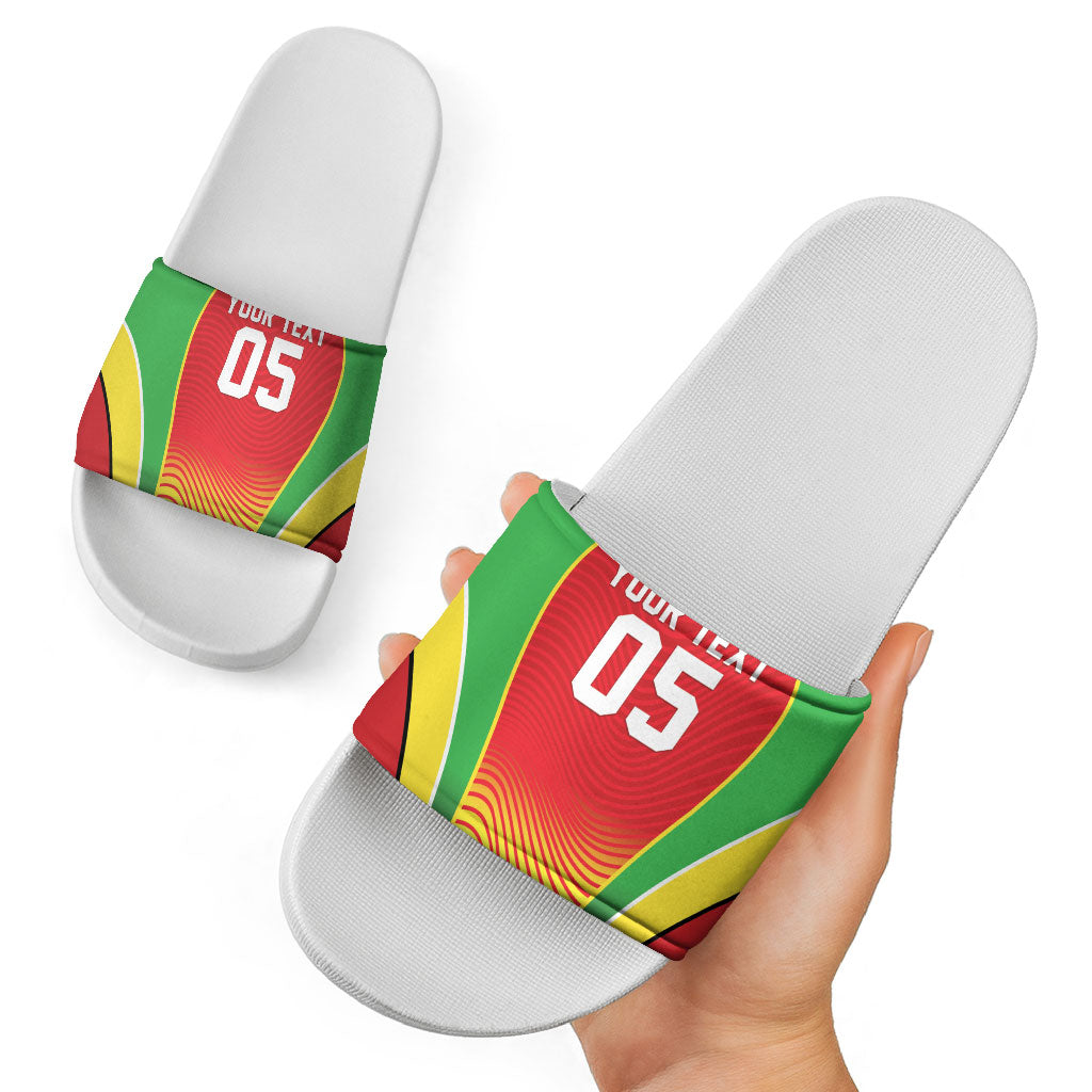 Custom Guyana 2026 Cricket Slide Sandals Come On Warriors