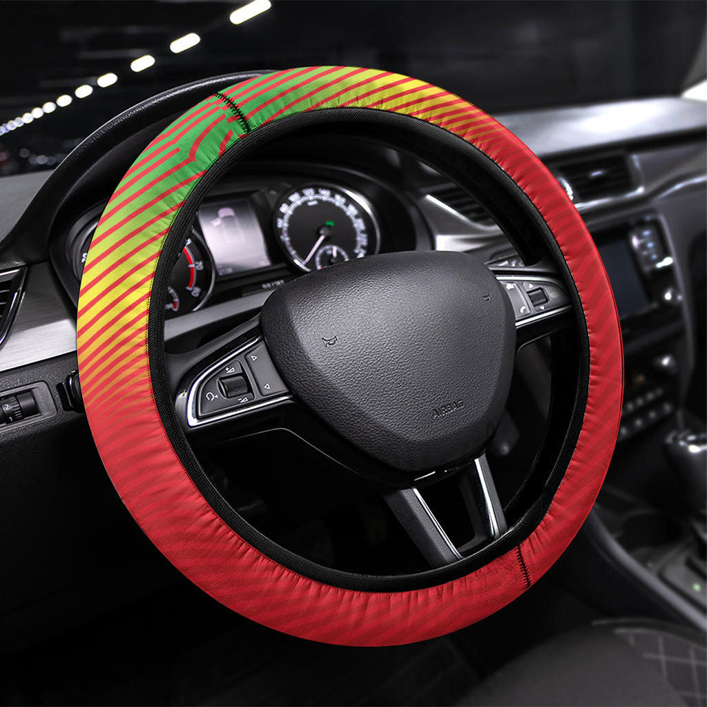 Guyana 2026 Cricket Steering Wheel Cover Come On Warriors