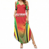 Custom Guyana 2026 Cricket Summer Maxi Dress Come On Warriors