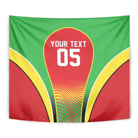 Custom Guyana 2026 Cricket Tapestry Come On Warriors
