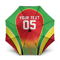 Custom Guyana 2026 Cricket Umbrella Come On Warriors
