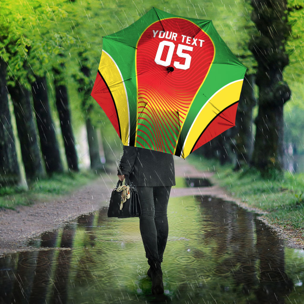 Custom Guyana 2026 Cricket Umbrella Come On Warriors