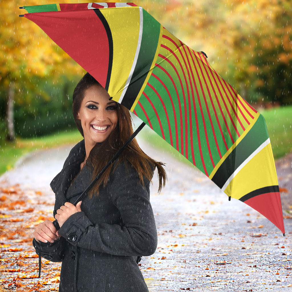 Custom Guyana 2026 Cricket Umbrella Come On Warriors