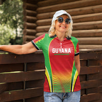 Custom Guyana 2026 Cricket Women Polo Shirt Come On Warriors