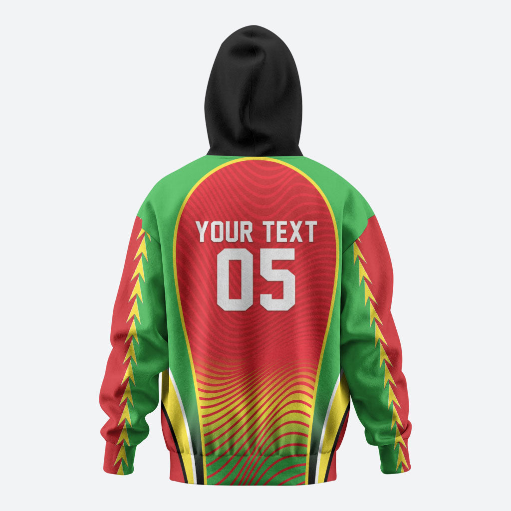 Custom Guyana 2026 Cricket Zip Hoodie Come On Warriors