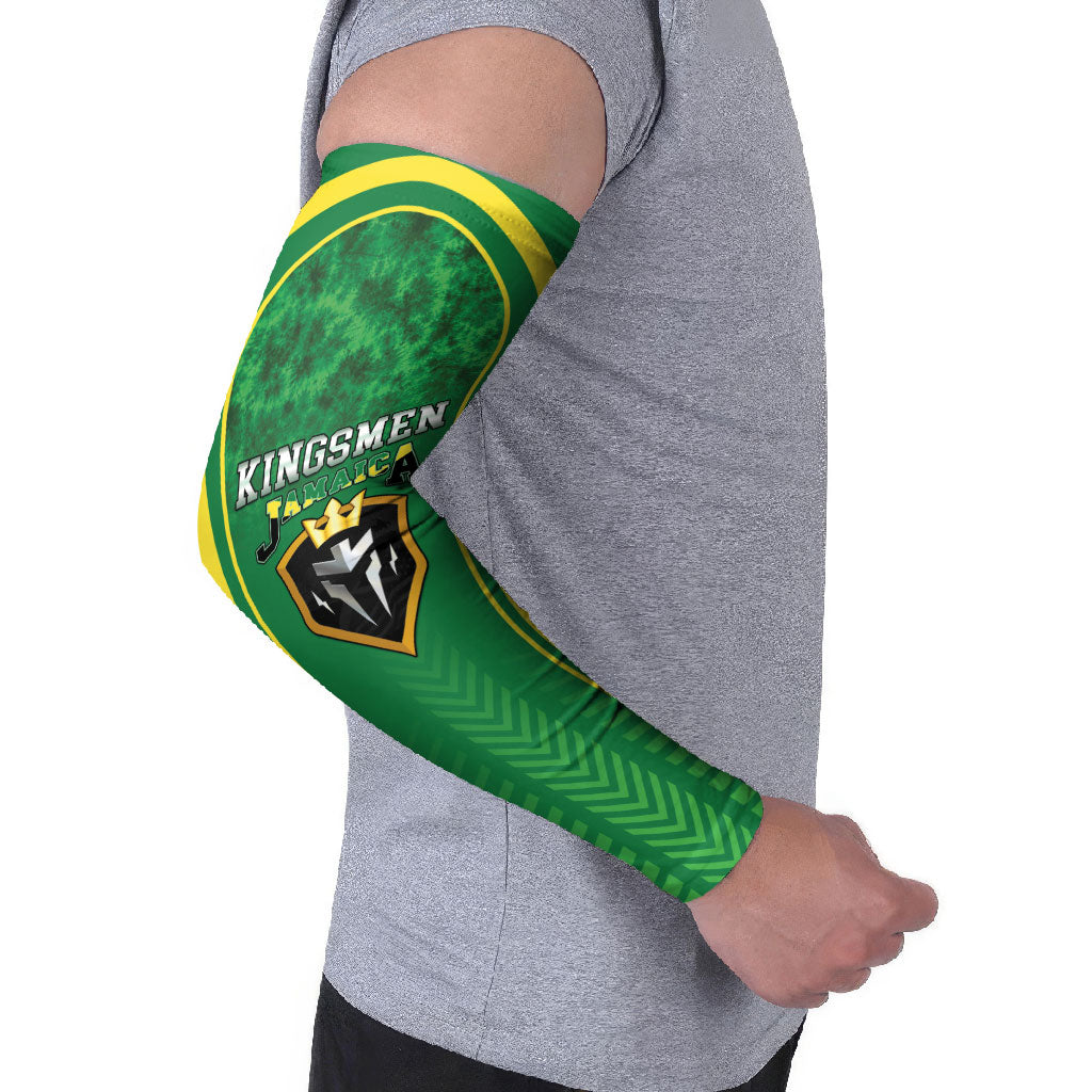 Custom Jamaica 2026 Cricket Arm Sleeves Go Champions
