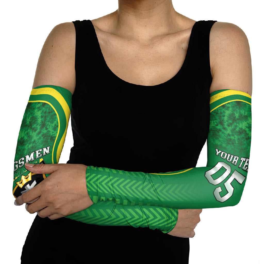 Custom Jamaica 2026 Cricket Arm Sleeves Go Champions