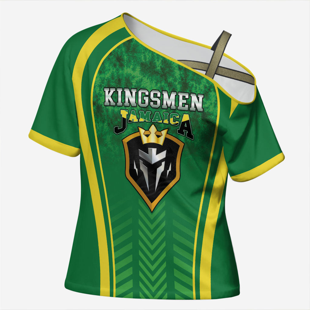 Custom Jamaica 2026 Cricket Cross Shoulder Shirt Go Champions