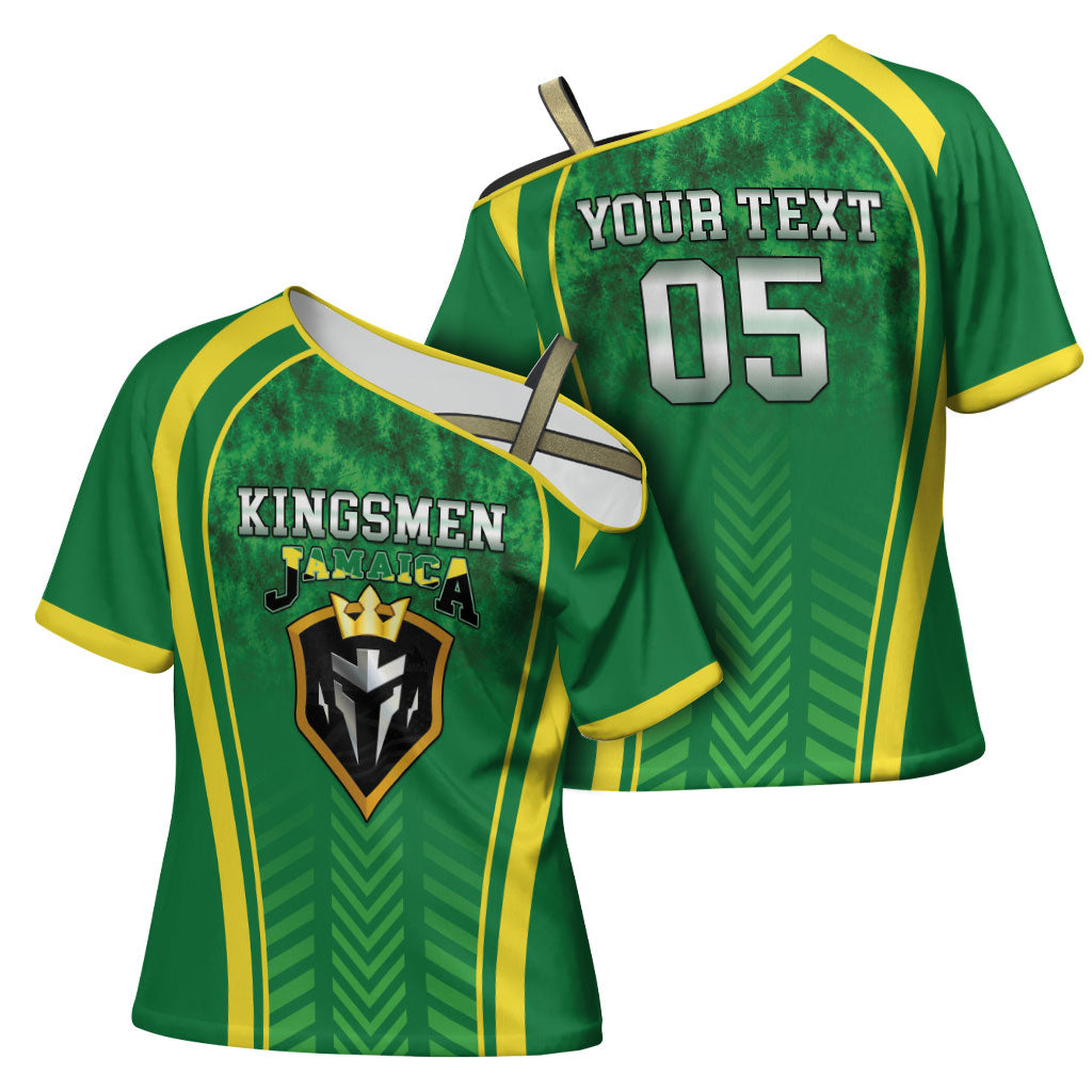 Custom Jamaica 2026 Cricket Cross Shoulder Shirt Go Champions