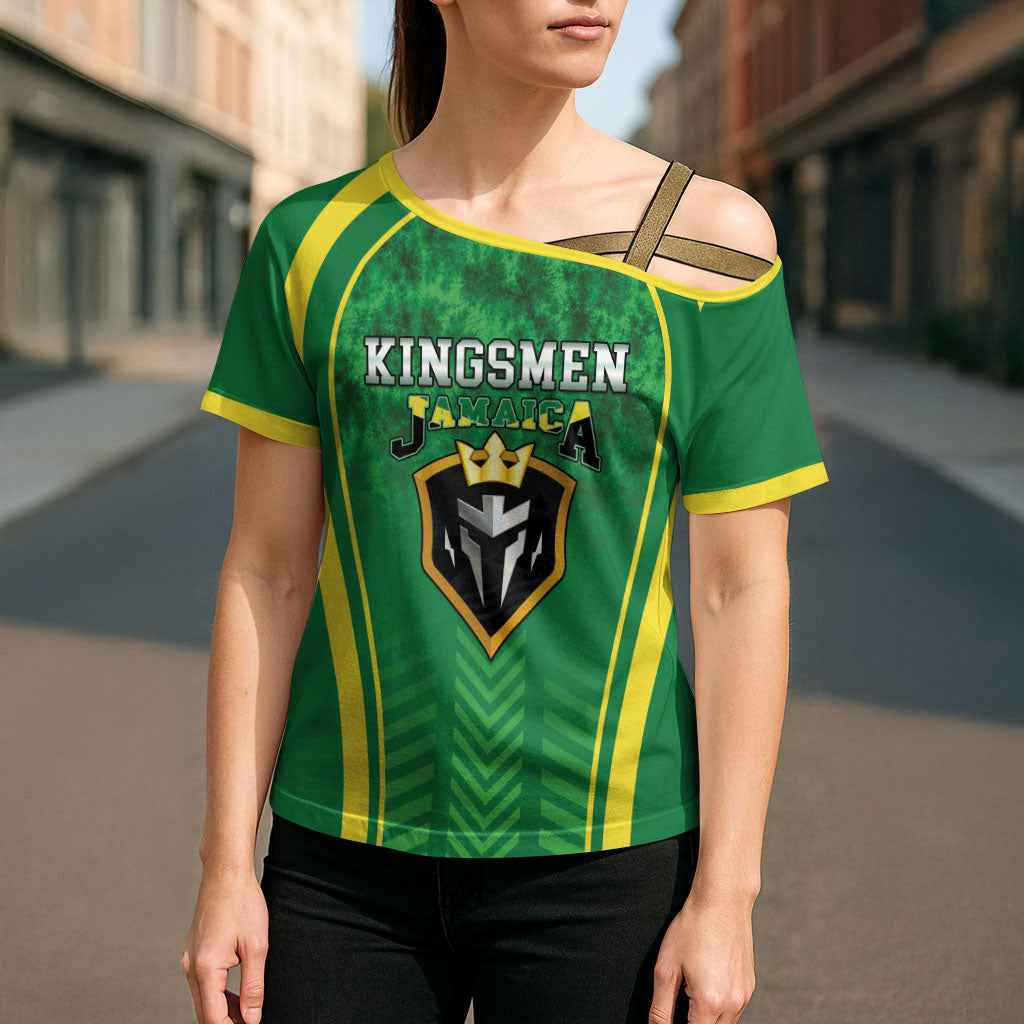 Custom Jamaica 2026 Cricket Cross Shoulder Shirt Go Champions
