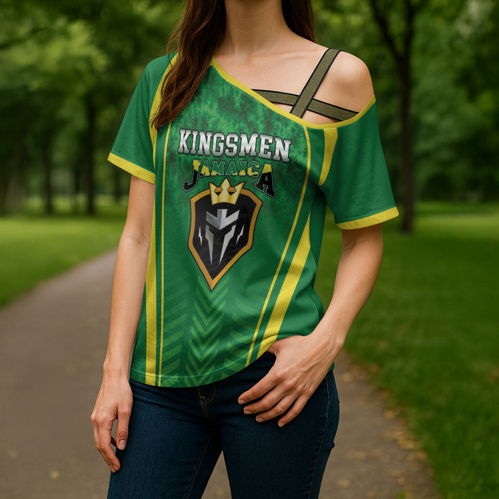 Custom Jamaica 2026 Cricket Cross Shoulder Shirt Go Champions