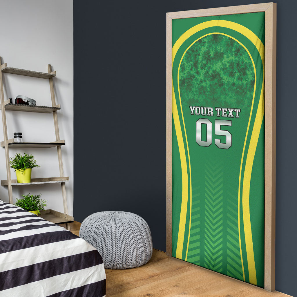Custom Jamaica 2026 Cricket Door Cover Go Champions