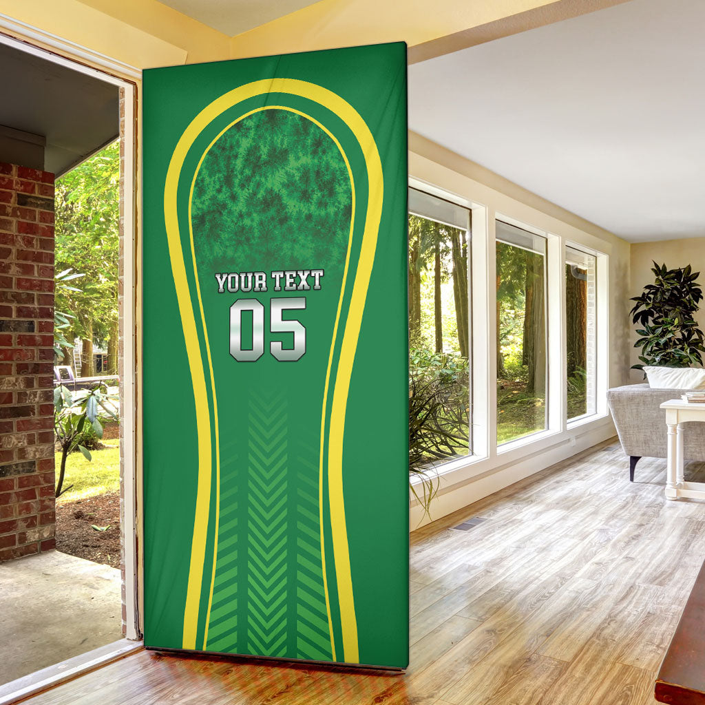 Custom Jamaica 2026 Cricket Door Cover Go Champions