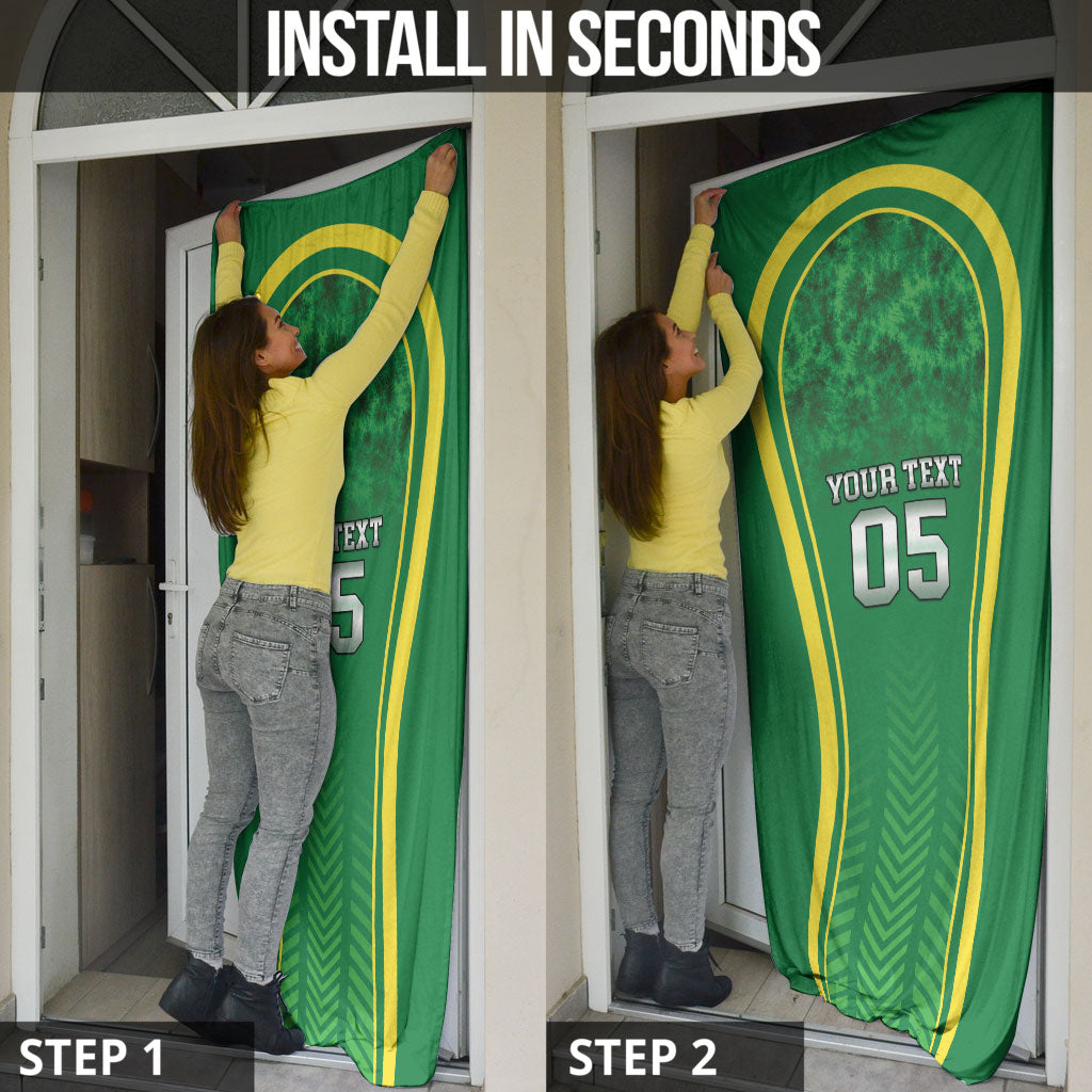 Custom Jamaica 2026 Cricket Door Cover Go Champions